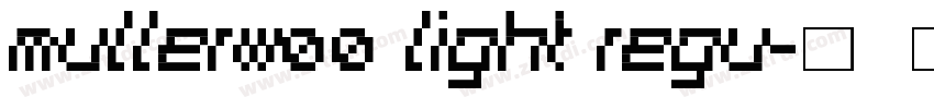 MullerW00 Light Regu字体转换